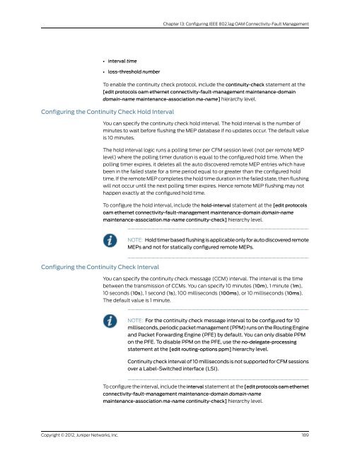 Junos® OS Ethernet Interfaces Configuration ... - Juniper Networks