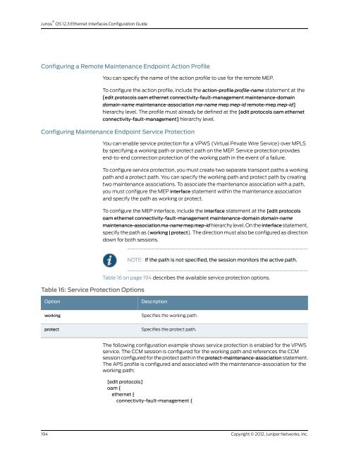 Junos® OS Ethernet Interfaces Configuration ... - Juniper Networks