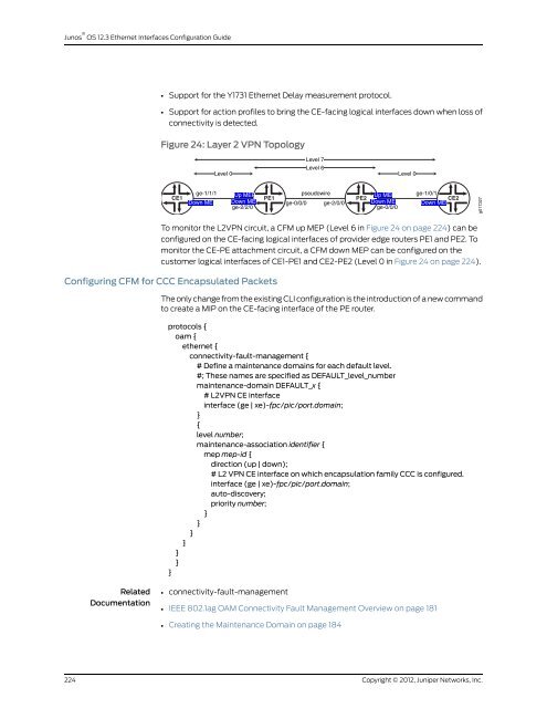 Junos® OS Ethernet Interfaces Configuration ... - Juniper Networks