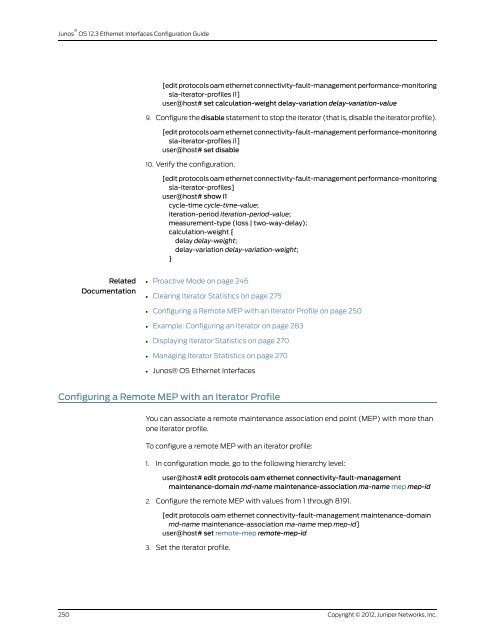 Junos® OS Ethernet Interfaces Configuration ... - Juniper Networks