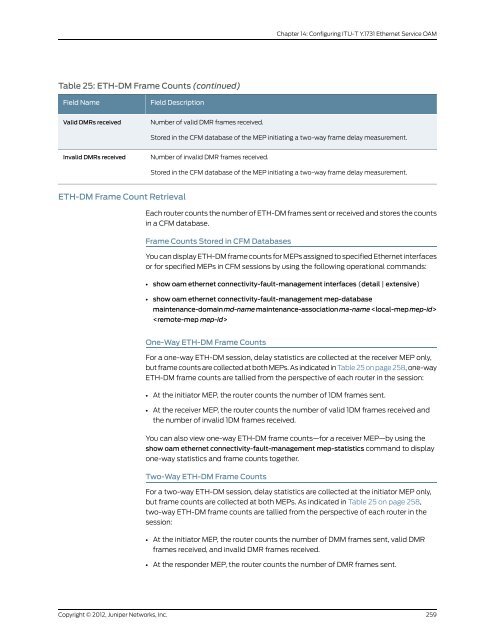 Junos® OS Ethernet Interfaces Configuration ... - Juniper Networks