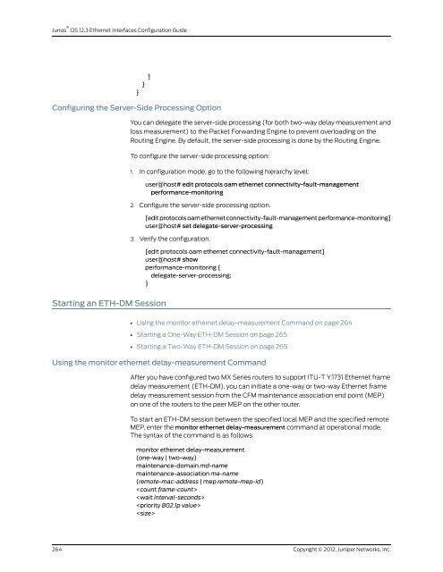 Junos® OS Ethernet Interfaces Configuration ... - Juniper Networks