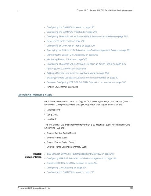 Junos® OS Ethernet Interfaces Configuration ... - Juniper Networks