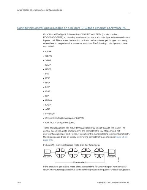 Junos® OS Ethernet Interfaces Configuration ... - Juniper Networks