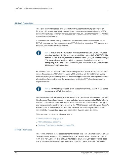 Junos® OS Ethernet Interfaces Configuration ... - Juniper Networks