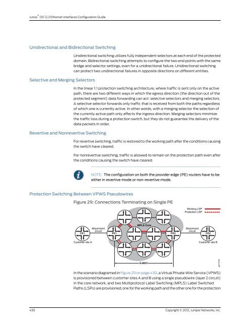 Junos® OS Ethernet Interfaces Configuration ... - Juniper Networks