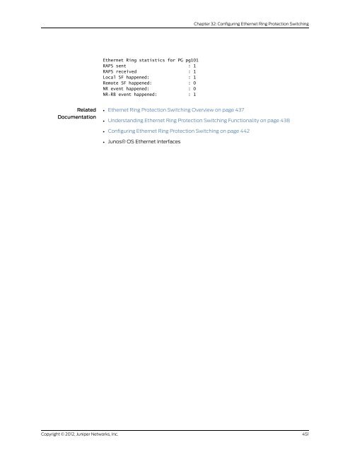 Junos® OS Ethernet Interfaces Configuration ... - Juniper Networks