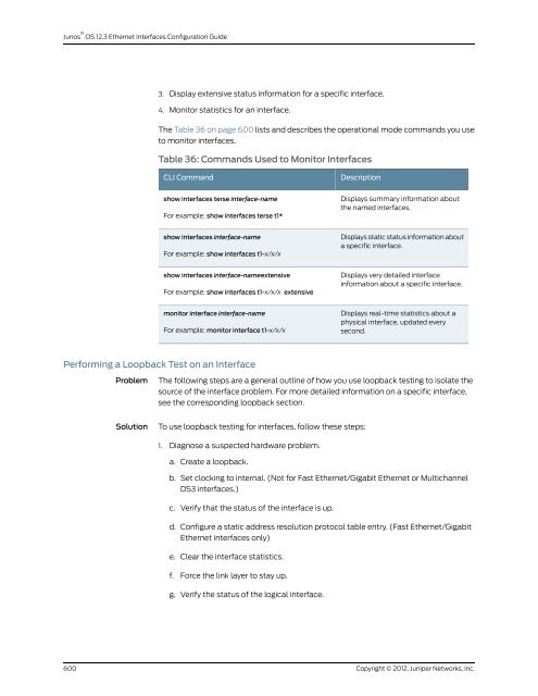 Junos® OS Ethernet Interfaces Configuration ... - Juniper Networks