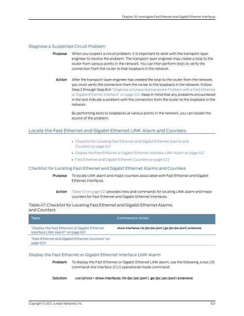 Junos® OS Ethernet Interfaces Configuration ... - Juniper Networks