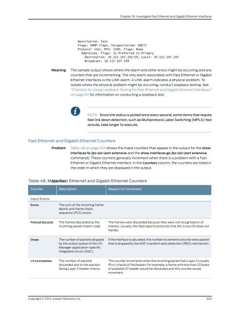 Junos® OS Ethernet Interfaces Configuration ... - Juniper Networks