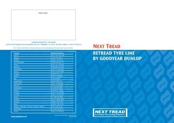 Next Tread brochure PDF, 845 KB - Goodyear