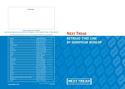 Next Tread brochure PDF, 845 KB - Goodyear