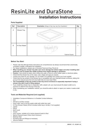 ResinLite and DuraStone - MX Group