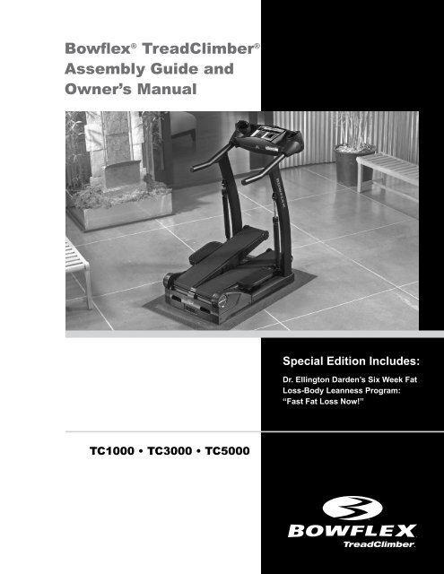 Bowflex TreadClimber Assembly Guide and Nautilus Inc