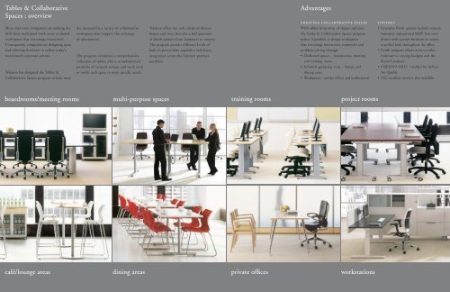 tables & collaborative spaces - Teknion