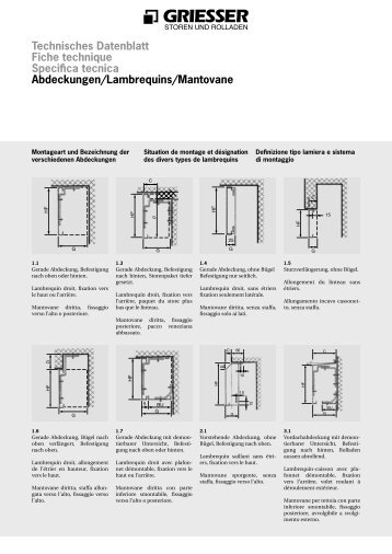 Technisches Datenblatt Fiche technique Speciffca tecnica ...