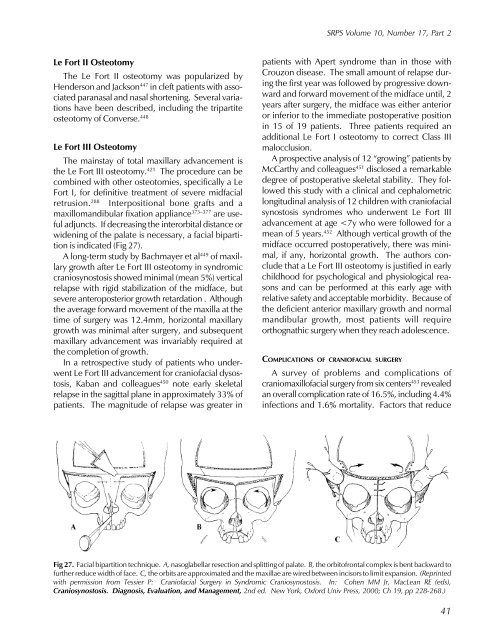 Craniofacial Anomalies, Part 2 - Plastic Surgery Internal