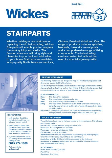 Staircase Terminology, Staircase Component Names