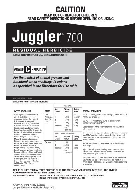 Juggler 700 RLP Document_Juggler p.manual - Farmoz
