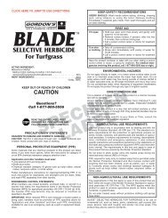 Blade Specimen Label - PBI/Gordon