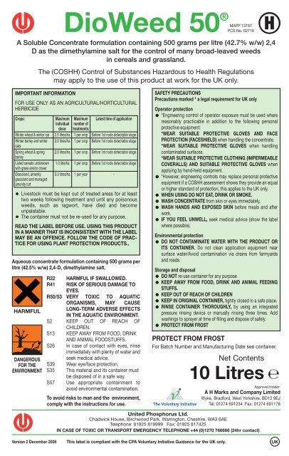 DioWeed 50® - United Phosphorus Limited