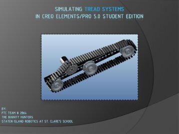 Simulating Tread Systems in Creo Elements/Pro 5.0