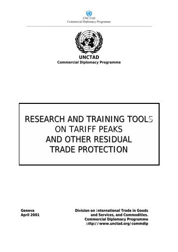 RESEARCH AND TRAINING TO LSS ON TARIFF PEAKS ... - Unctad