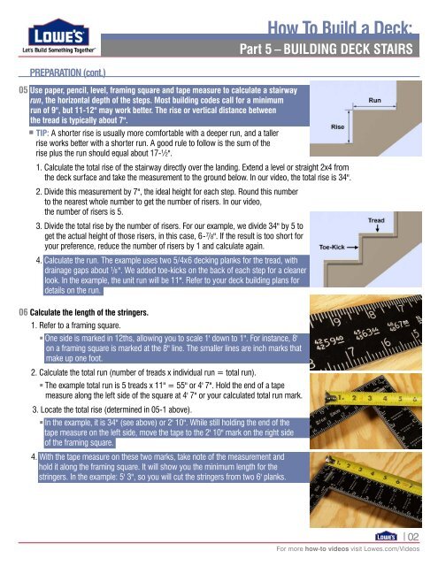 How To Build A Deck - Lowe's