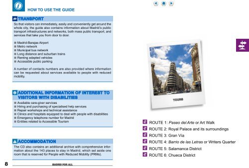 Accessible resources in Madrid. PDF (49 Mb) - Spain