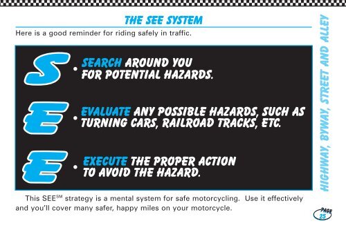 You And Your motorcycle: Riding Tips - Motorcycle Safety Foundation