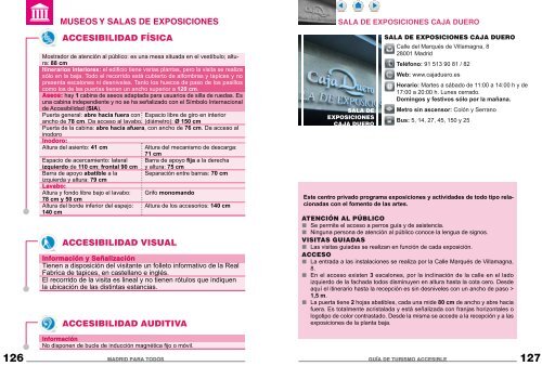 Recursos accesibles en Madrid. PDF - Spain