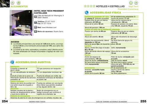 Alojamientos accesibles en Madrid. PDF (30 Mb) - Spain