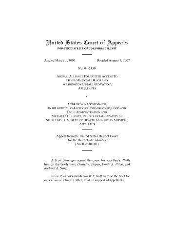 04-5350 - US Court of Appeals - DC Circuit