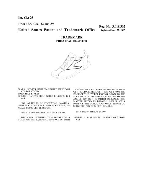 United States Patent and Trademark Office