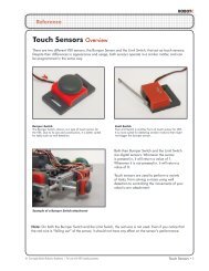Touch Sensors Overview - RobotC