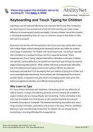 Keyboarding and Touch Typing for Children - AbilityNet