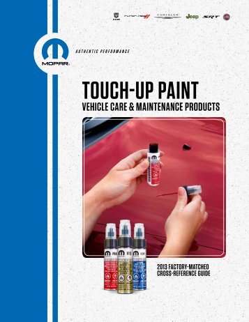 2013 TouchUp Paint Application Chart.pdf - Dodge Challenger Forum