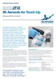 2K Aerosols for Touch-Up - AkzoNobel Aerospace Coatings