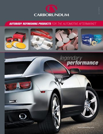 NEW! 2013 E-Catalog - Carborundum Automotive Aftermarket