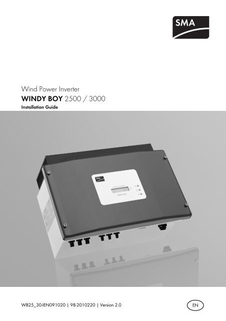 Wind Power Inverter WINDY BOY 2500 / 3000 - Windon