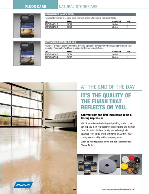 Catalog - Floor Care - Norton Construction Products