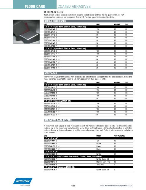 Catalog - Floor Care - Norton Construction Products