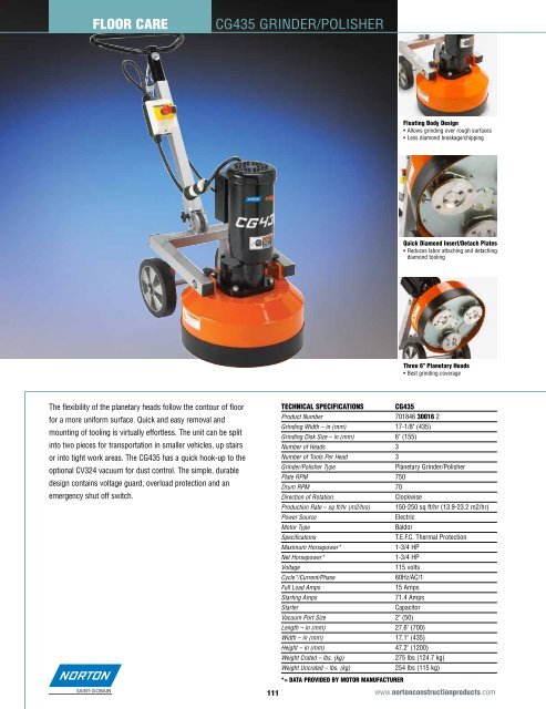 Catalog - Floor Care - Norton Construction Products