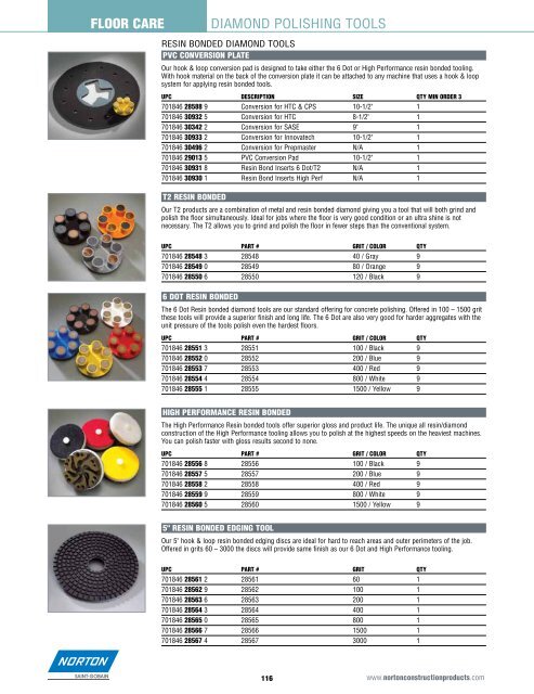 Catalog - Floor Care - Norton Construction Products