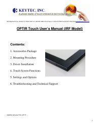 OPTIR Touch User's Manual (IRF Model)