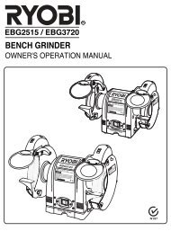 EBG2515 / EBG3720 - Ryobi