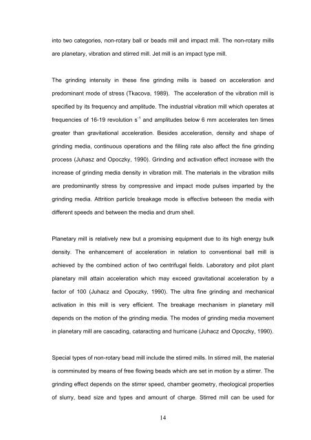 a study on fine grinding process in jet mill - ePrints@USM