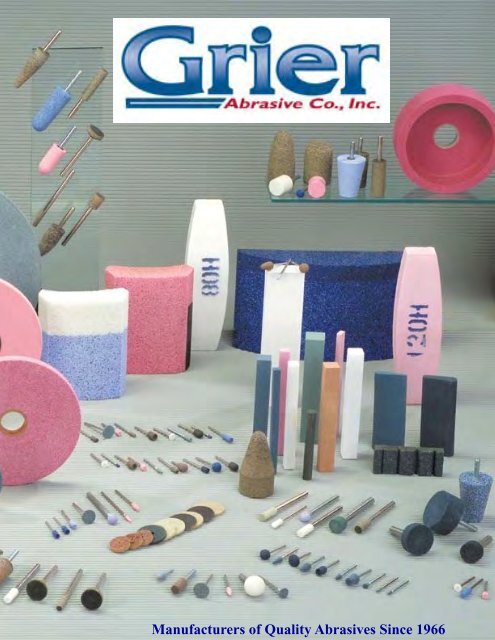 Manufacturers of Quality Abrasives Since 1966 - GRIER