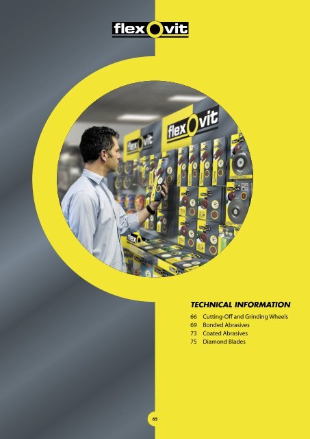 Flexovit Merchandising Catalogue: Technical Information