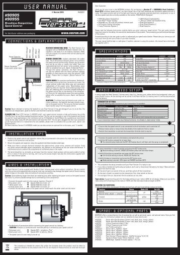 user manual - Nosram